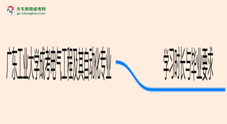廣東工業(yè)大學(xué)成考電氣工程及其自動(dòng)化專業(yè)需多久完成并拿證？（2025年新）思維導(dǎo)圖
