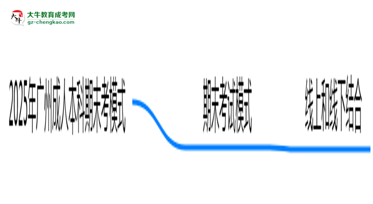 2025年廣州成人本科期末考模式:線上or線下?思維導(dǎo)圖