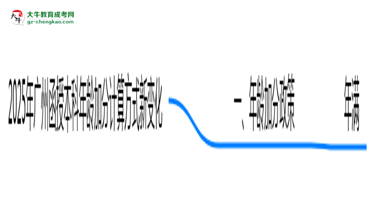 2025年廣州函授本科年齡加分計算方式新變化思維導圖