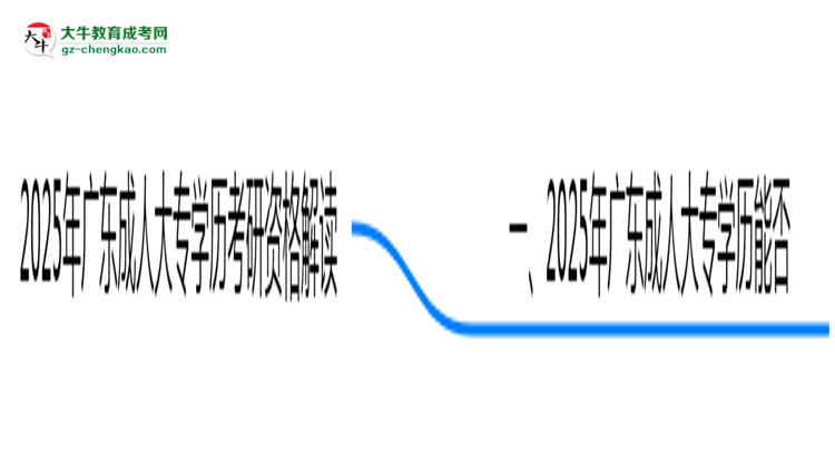 2025年廣東成人大專(zhuān)學(xué)歷考研報(bào)名資格解讀思維導(dǎo)圖