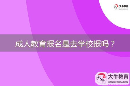 成人教育報(bào)名是去學(xué)校報(bào)嗎？