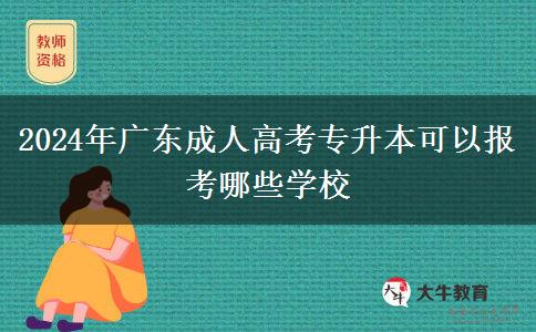 2024年廣東成人高考專升本可以報(bào)考哪些學(xué)校