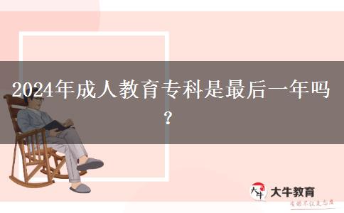 2024年成人教育?？剖亲詈笠荒陠?？