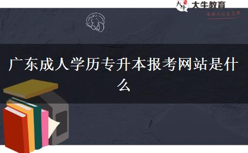 廣東成人學(xué)歷專升本報考網(wǎng)站是什么 廣東成人學(xué)歷專升本報考網(wǎng)站是什么