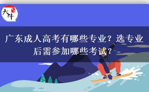 廣東成人高考有哪些專業(yè)？選專業(yè)后需參加哪些考試？