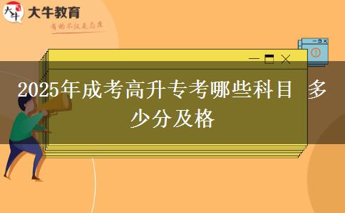2025年成考高升?？寄男┛颇?多少分及格