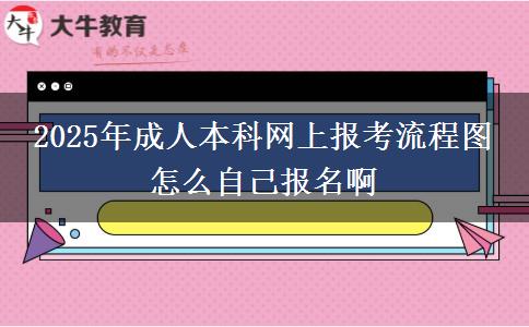 2025年成人本科網上報考流程圖 怎么自己報名啊