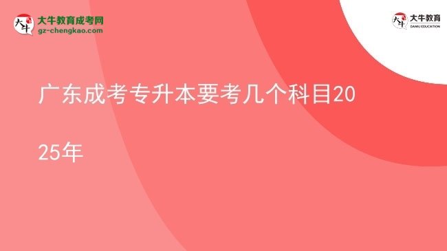 廣東成考專(zhuān)升本要考幾個(gè)科目2025年圖片