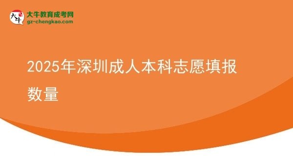 2025年深圳成人本科志愿填報(bào)數(shù)量圖片